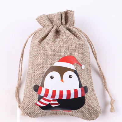 Saco de Jute com cordas de Natal aceitável para os requisitos da vida escolar diária