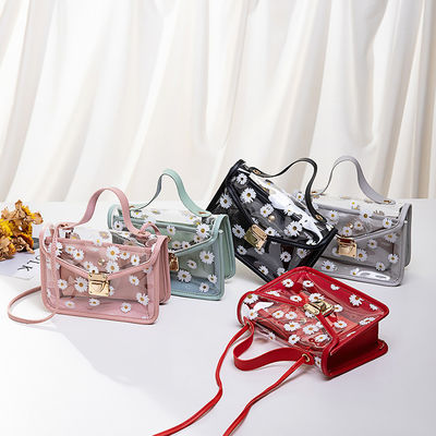 Pequena Daisy PVC Verão Coreano Modelos Transparentes Geleia Telefone Celular Bolsa de Tote personalizada