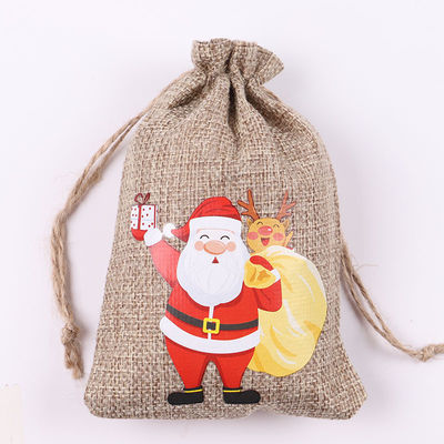Saco de Jute com cordas de Natal aceitável para os requisitos da vida escolar diária