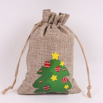 Saco de Jute com cordas de Natal aceitável para os requisitos da vida escolar diária