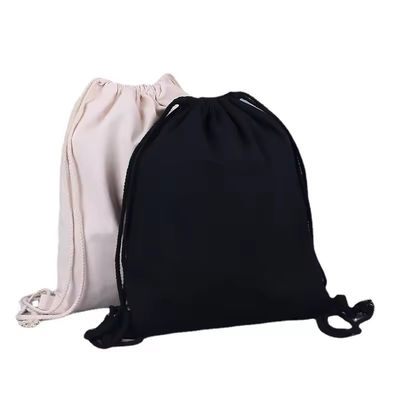 Algodão Orgânico Muselina Duplo Shopping Canvas Drawstring Saco de poeira Saco para saco de sapatos Custom Logotipo