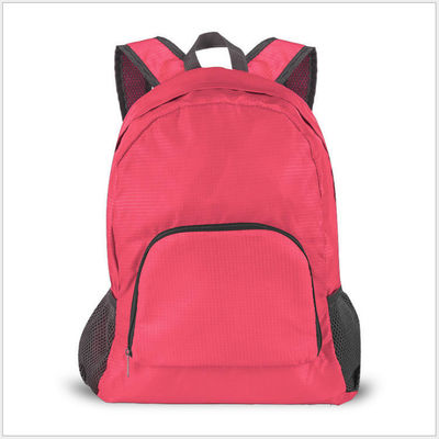 Ultralight Outdoor Sports Travel Backpack com Logotipo Personalizado Impressão Padrão Zipper fechamento