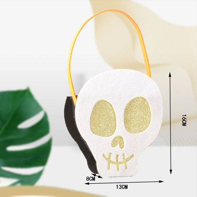 Halloween Saco de Tote não tecido com Ghost Pumpkin feltro de tecido decoração adereços