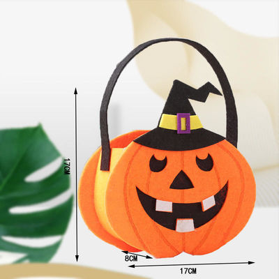 Halloween Saco de Tote não tecido com Ghost Pumpkin feltro de tecido decoração adereços