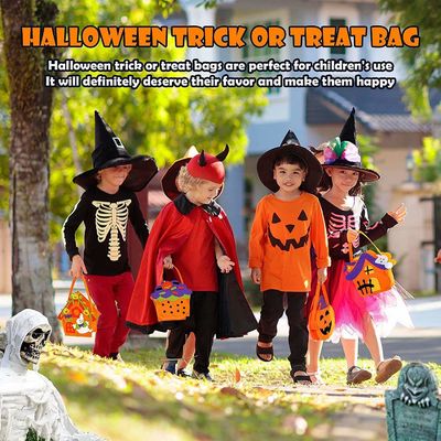 Halloween Saco de Tote não tecido com Ghost Pumpkin feltro de tecido decoração adereços