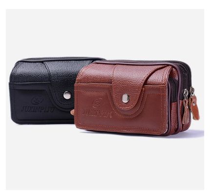 Saco de cartão personalizado de cowhide mais recente estilo da moda camada superior de coleta cartão bancário