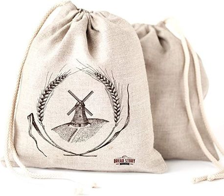 Algodão suave Vestuário de jóias Bolsa de logotipo personalizado Impressão de cordas de desenho Embalagem cosmética