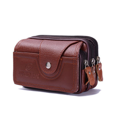 Saco de cartão personalizado de cowhide mais recente estilo da moda camada superior de coleta cartão bancário
