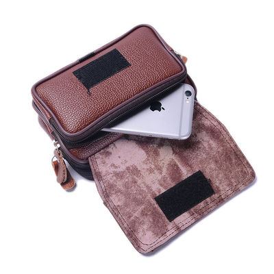 Saco de cartão personalizado de cowhide mais recente estilo da moda camada superior de coleta cartão bancário