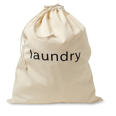 Design Jumbo Drawstring Mochila para roupas pesadas de algodão e linho
