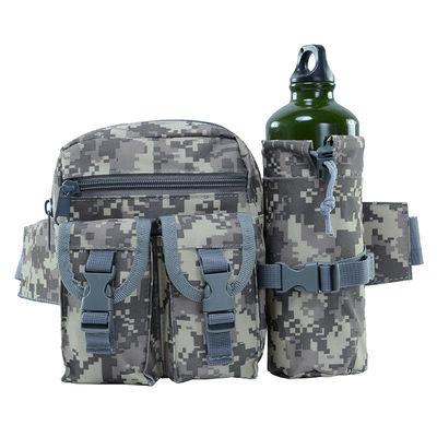 Cor customizada Homens Camo Tactical Fanny Pack Utilidade Saco de cintura com garrafa de água