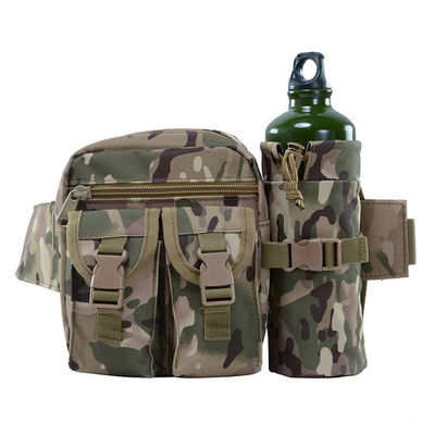 Cor customizada Homens Camo Tactical Fanny Pack Utilidade Saco de cintura com garrafa de água