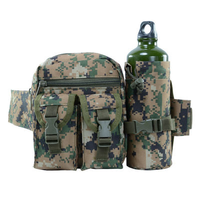 Cor customizada Homens Camo Tactical Fanny Pack Utilidade Saco de cintura com garrafa de água