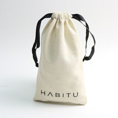 Saco de algodão de cor personalizado para embalagens de jóias personalizadas 100% orgânico