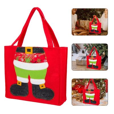 Presentes de Natal Saco Tote com alças cor personalizada e fabricação profissional