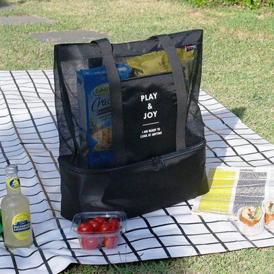Saco transparente de malha para mulheres Preservação de calor de camada dupla Manter os alimentos quentes 4 pessoas