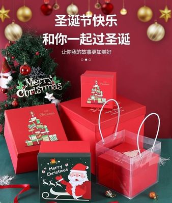 Embalagem Para Crianças Doces Mais Novas Bolsas de Presente de Natal Modernas com Papai Noel e Elk