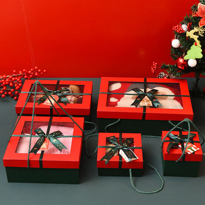 Caixa de embalagem de Natal de luxo de cor personalizada Aceitável OEM / ODM para presentes personalizados