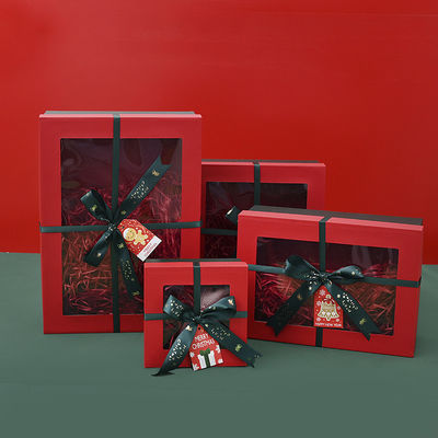 Caixa de embalagem de Natal de luxo de cor personalizada Aceitável OEM / ODM para presentes personalizados