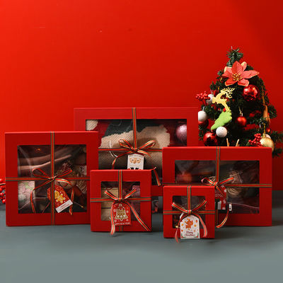 Caixa de embalagem de Natal de luxo de cor personalizada Aceitável OEM / ODM para presentes personalizados