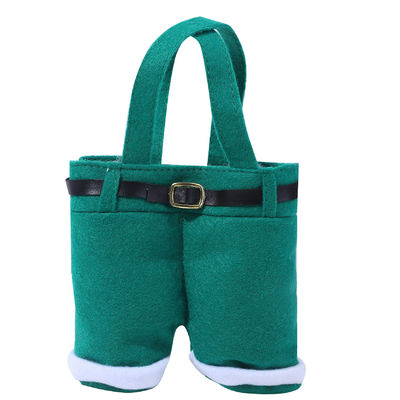 Calças de Papai Noel Bolsas de presente em forma para presentes de férias Bolsas de doces Decorações de Natal
