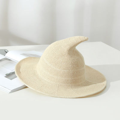 2023 Halloween Party Chapéu de Feiticeira Chapéu Unisex de Lana Tricoteado para Estilo Moderno e Versátil