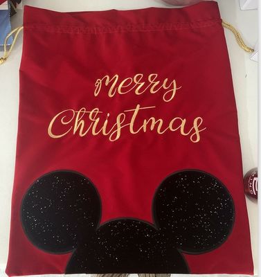 Saco de Natal Gigante de Veludo Vermelho Saco de Natal com Logotipo Personalizado