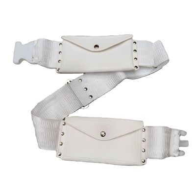 Soft-loop estilo resistente à água Hajj Cinturão Branco Umrah Saco de cintura para viagens de tamanho médio