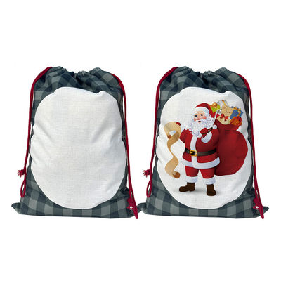 O mais recente Moderno 2024 Bolsa de Presentes de Natal Santa Sacks Saco de Cordas Cor Personalizado