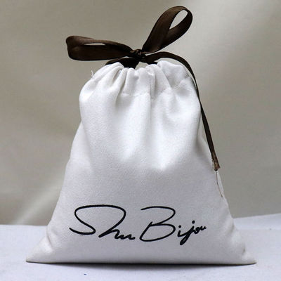 Saco de cordas de linho de algodão personalizado com cor e logotipo personalizados