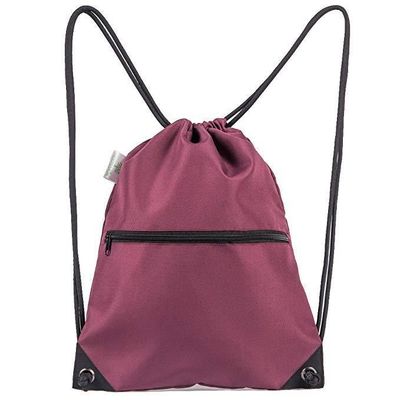 HAJJ Saco de cordas durável Mochila reutilizável para calçados de tênis de poliéster confortáveis