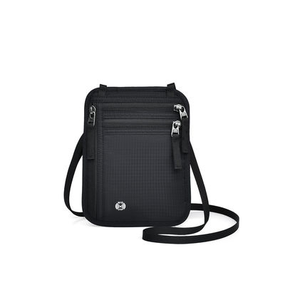 OEM/ODM Customized Logo Safe Nylon Small Neck Travel Bag Para Telefone Móvel E Cartão