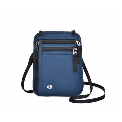 OEM/ODM Customized Logo Safe Nylon Small Neck Travel Bag Para Telefone Móvel E Cartão