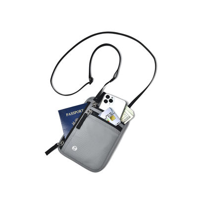 OEM/ODM Customized Logo Safe Nylon Small Neck Travel Bag Para Telefone Móvel E Cartão