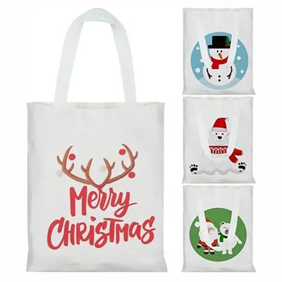 Sublimação Sacos de Papai Noel em branco para decoração de presentes Tamanho médio 30-50cm Aceitável OEM / ODM