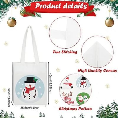 Sublimação Sacos de Papai Noel em branco para decoração de presentes Tamanho médio 30-50cm Aceitável OEM / ODM