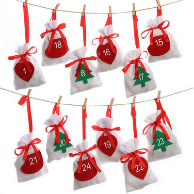 Sacos de cordas de veludo para Natal Sacos de presente de casamento Sacos de joias de tecido de veludo