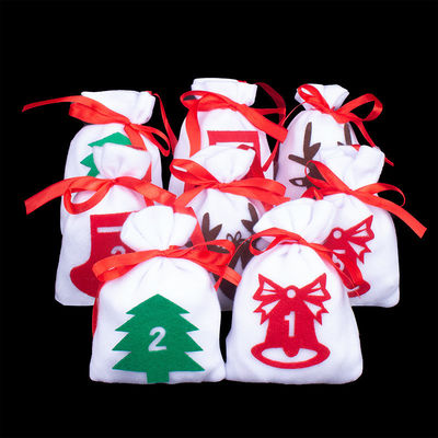 Sacos de cordas de veludo para Natal Sacos de presente de casamento Sacos de joias de tecido de veludo