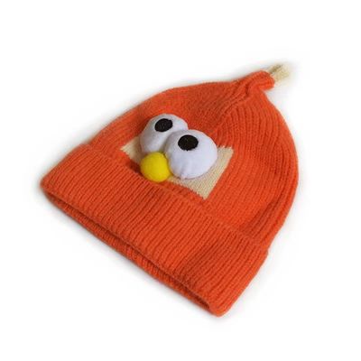 Unisex Inverno desenho animado chapéu de lã de gato irmão tricô chapéu de olho para meninos e meninas tendência
