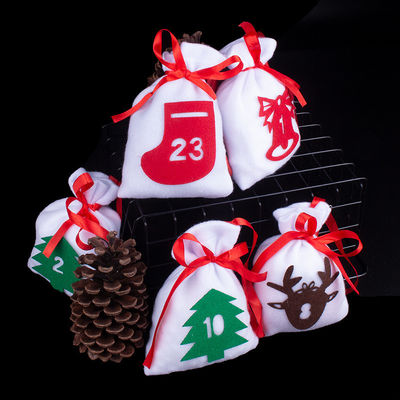 Sacos de cordas de veludo para Natal Sacos de presente de casamento Sacos de joias de tecido de veludo