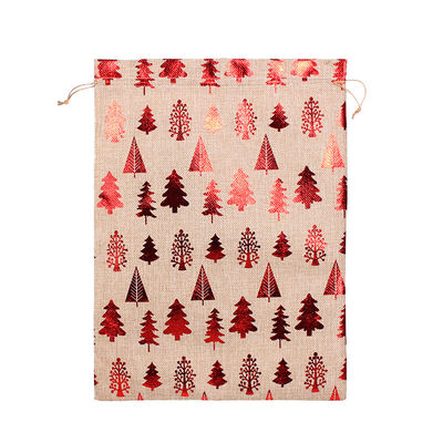 Sacos de Papai Noel ecológicos Sacos de cordas para mini presentes e embalagens de doces