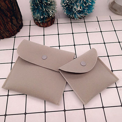 Bolsa de jóias de veludo de pele de camarão personalizada para colarinho Pára-choques de brincos