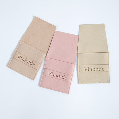 Logotipo personalizado aceito 6.2 * 6.2 Cm Multicolor Velvet Flip Cover Fashion Necklace Jewelry Saco de armazenamento