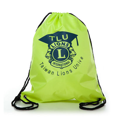 OEM/ODM Aceitação Logotipo personalizado Mochila de poliéster com cordas para viagens e esportes
