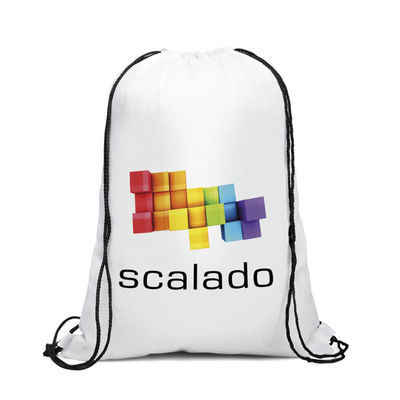 OEM/ODM Aceitação Logotipo personalizado Mochila de poliéster com cordas para viagens e esportes