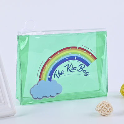 Low MOQ PVC Custom LOGO Saco de viagem transparente Zip Lock Saco cosmético com logotipo personalizado