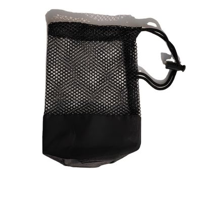 Logotipo personalizado Rede de armazenamento de malha de nylon pequena Saco de bolso de corda para levar óculos de sol