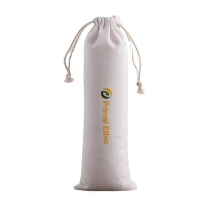 Bolsa de presente de cordel de logotipo personalizado para a vida diária Bolsa de linho de lona ecologicamente impressa Embalagem
