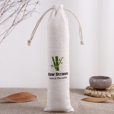Bolsa de presente de cordel de logotipo personalizado para a vida diária Bolsa de linho de lona ecologicamente impressa Embalagem