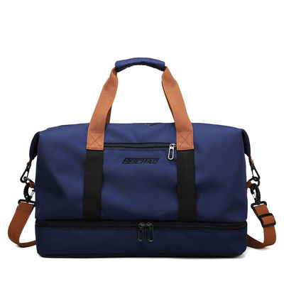 Logotipo personalizado aceito Sport Gym Travel Duffle Bag Waterproof Canvas Polyester Bags